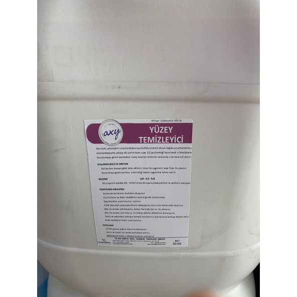 Yüzey Temizleyici Bahar kokulu 30 kg ürün görseli 1