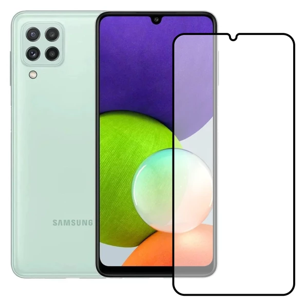 Bufalo Samsung Galaxy A22 / M32 Ekran Koruyucu Seramik Mat Nano 9D Tam Kaplama Siyah ürün görseli 1