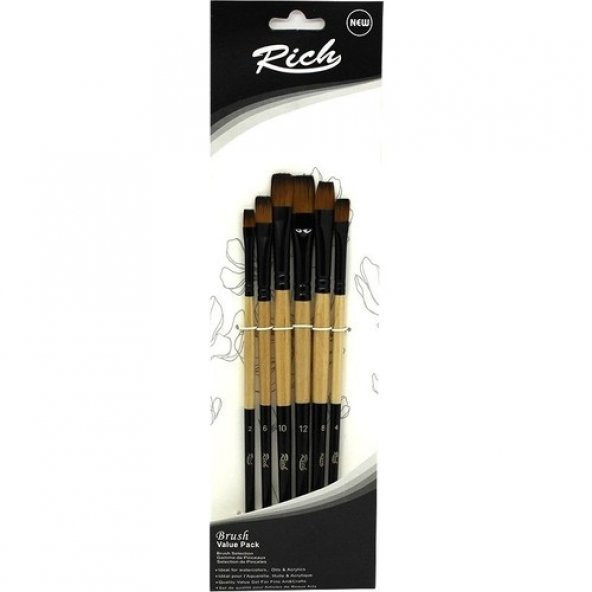 Rich Fırça Yeni Seri 05 Stroke 6 Lı Set 3 ürün görseli 1