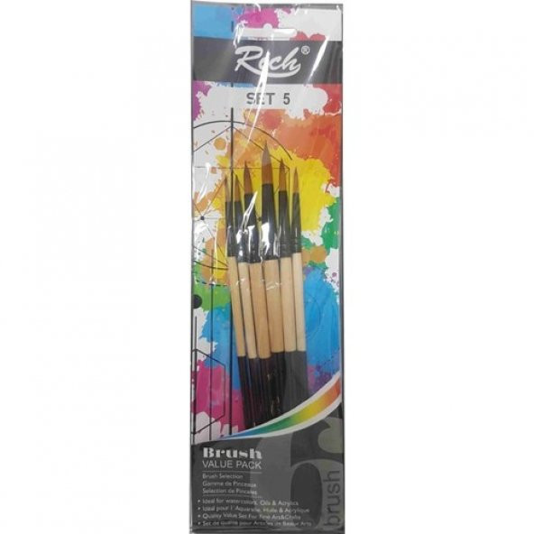 Rich Fırça Yeni Seri 03 Detay 6 Lı Set ürün görseli 1