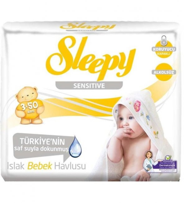 Sleepy Sensitive Islak Havlu Mendil 24Lü 2160 Yaprak - Resim 3