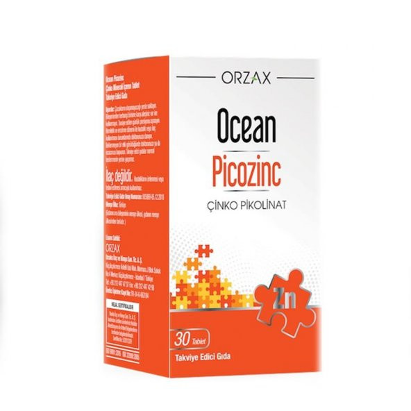 Picozinc Takviye Edici Gıda 30 Tablet ürün görseli 1