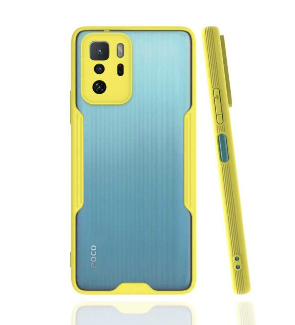 Xiaomi Poco X3 GT Kılıf Kamera Korumalı Arkası Şeffaf Silikon ürün görseli 1