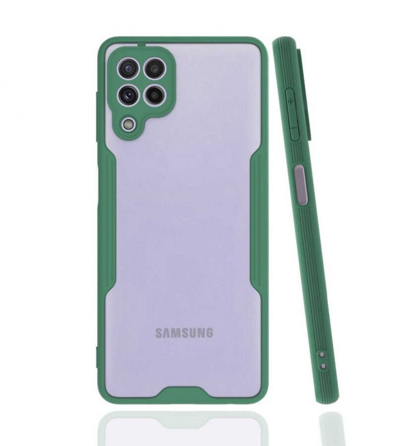 Galaxy M32 Kılıf Kamera Korumalı Arkası Şeffaf Silikon ürün görseli 1