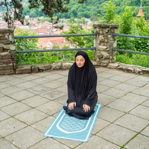 BAHA Portable Prayer Mat  Classic SEJADAH (MOSS GREEN) ürün görseli 1