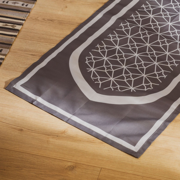 BAHA Portable Prayer Mat  Classic SEJADAH (SLATE GRAY) - Resim 3