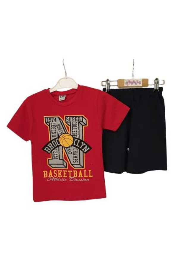 Basketball Erkek Çocuk Şortlu Takım - Resim 4