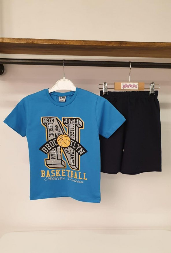 Basketball Erkek Çocuk Şortlu Takım - Resim 7