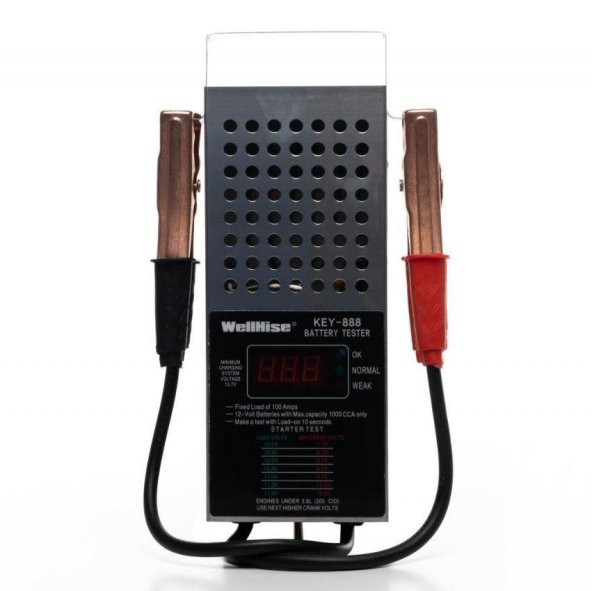 WellHise KEY-888 Dijital Akü Test Cihazı 12V 100A ürün görseli 1