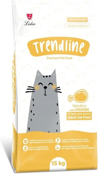 Trendline Tavuklu Yetişkin Kedi Maması 15 Kg ürün görseli 1