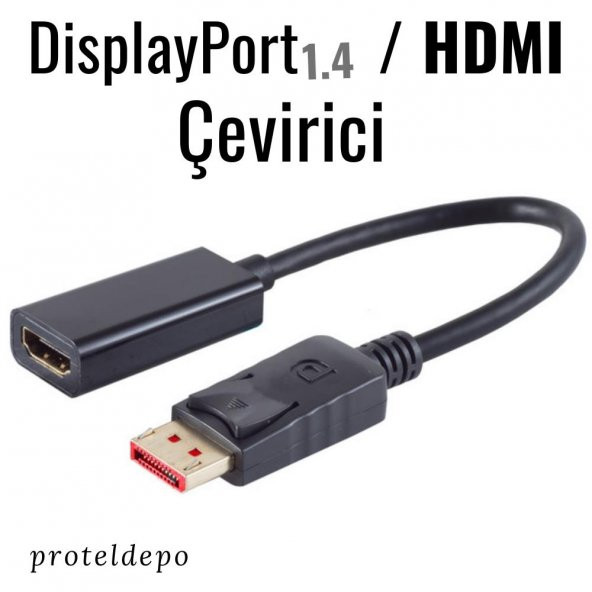 IRENIS DisplayPort / HDMI Çevirici, Dönüştürücü Kablo - 18 Gbit ürün görseli 1