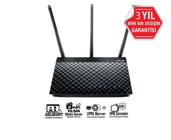ASUS DSL-AC51 AC750 2 PORT ADSL  VDSL  FIBER MODEM ürün görseli 1