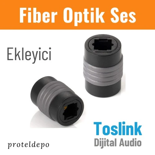 IRENIS Fiber Optik Toslink Ses Kablo Ekleyici, Uzatma, dişi/dişi ürün görseli 1