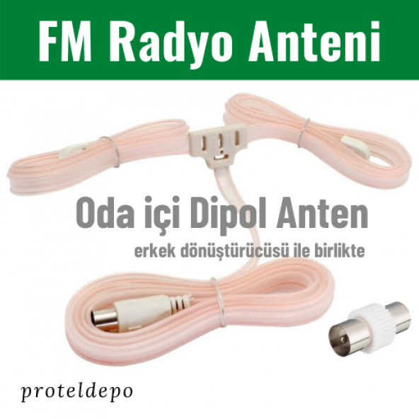 IRENIS FM Radyo Anteni erkek/dişi (Tuner, Müzik Sistemi İçin) ürün görseli 1