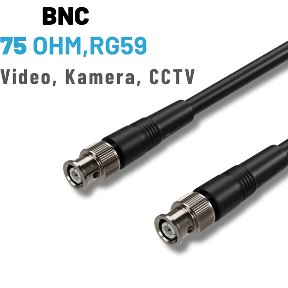 IRENIS BNC Kablo 75 Ohm RG59 Video, Kamera, CCTV ürün görseli 1