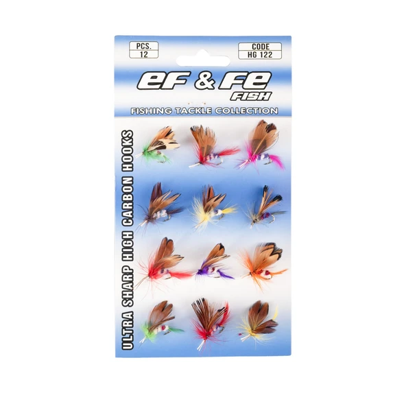 EFFE FLY SİNEK İĞNE SETİ HG 122 - 1 Paket 12Lİ ürün görseli 1