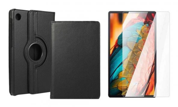 Samsun Galaxy Tab A8 2021 SM-X200 10.5" 360 Dönebilen Standlı Kapaklı Kılıf + Nano Cam ürün görseli 1