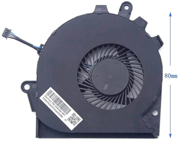 Hp Omen 15-ce, 15-ce000, 15-ce008nt 15-ce010ca Serisi G3A-GPU, VGA Fan (1 Fan Sol ) / FAN609V2 ürün görseli 1
