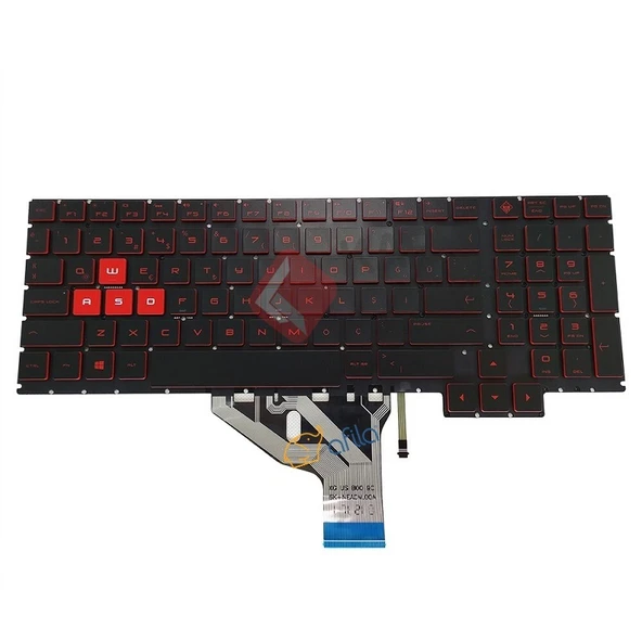 HP Omen 15-CE033ng, 15-CE034ng, 15-CE034TX Klavye (Işıklı) ürün görseli 1