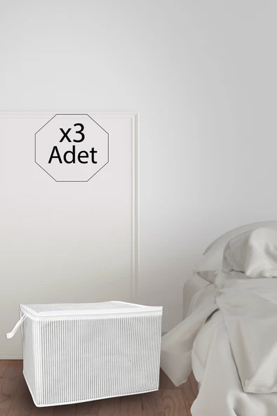 3 Adet Mini Boy Tela Kumaş Kıyafet Hurcu 45x40x30 Cm ürün görseli 1