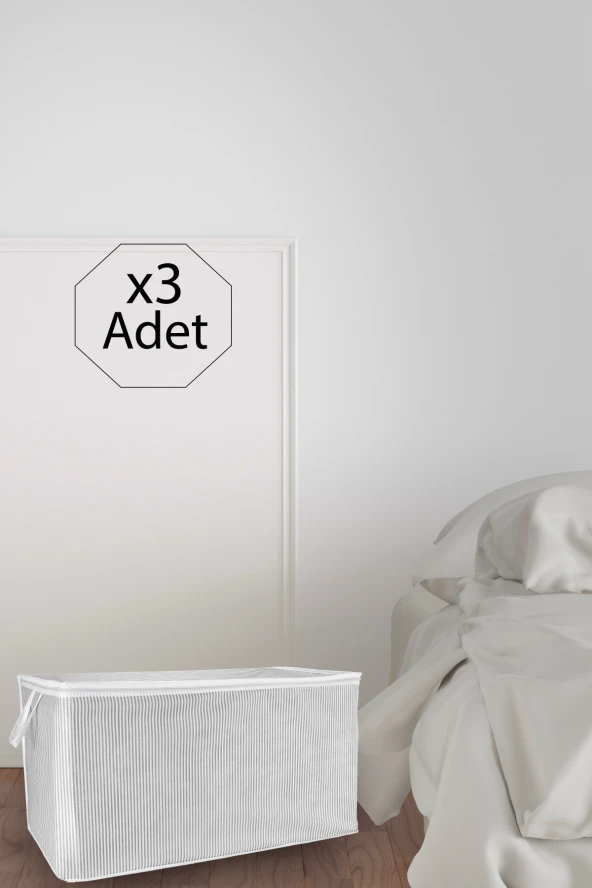 3 Adet Maxi Boy Tela Kumaş Yastık Kıyafet Hurcu 75x40x40 Cm ürün görseli 1