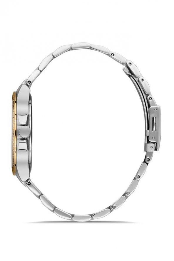 DANIEL KLEIN EDK.1.10036.5 BİLEKLİK HEDİYELİ YENİ SEZON SILVER GOLD KADIN KOL SAATİ - Resim 2