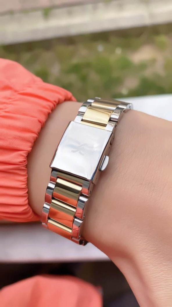 DANIEL KLEIN EDK.1.10036.5 BİLEKLİK HEDİYELİ YENİ SEZON SILVER GOLD KADIN KOL SAATİ - Resim 7