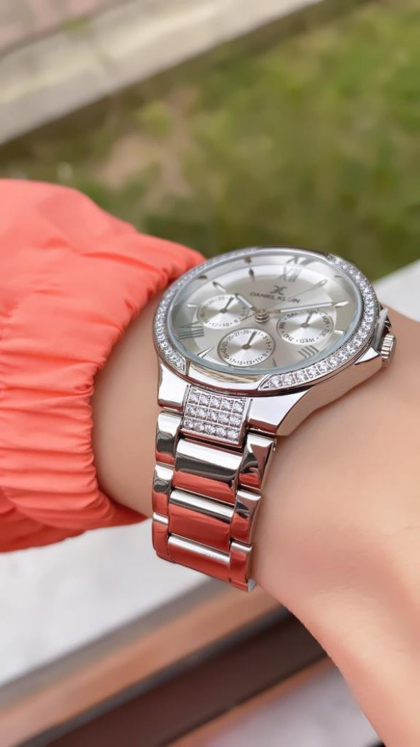 DANIEL KLEIN EDK.1.10036.4 BİLEKLİK HEDİYELİ YENİ SEZON SILVER KADIN KOL SAATİ - Resim 5