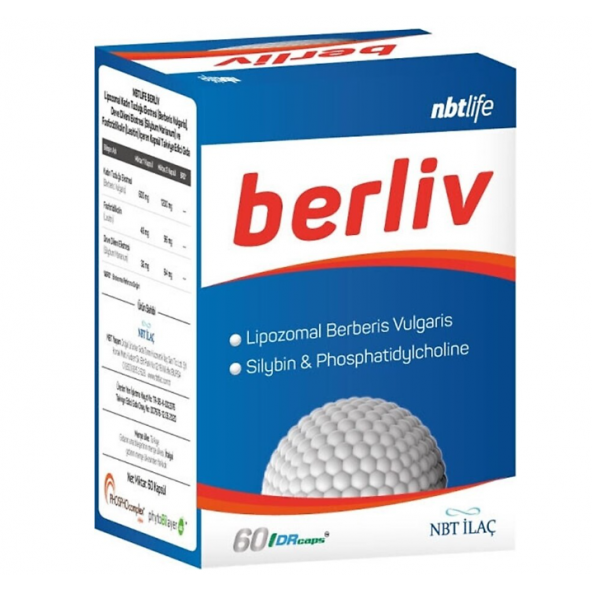 NBT Life Berliv Lipozamal Berberin 60 Kapsül ürün görseli 1