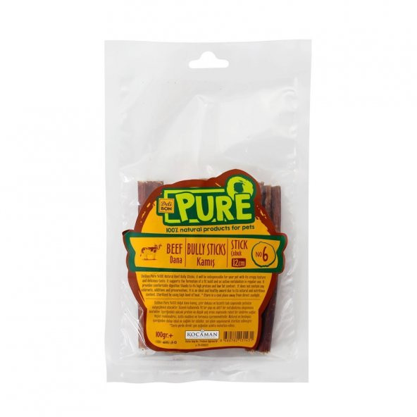 Delibon Pure Dana Kurutulmuş Ödül Kamış 100gr ürün görseli 1