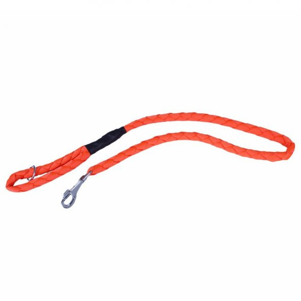 Doggie Dokumadan El Yapımı Örgülü Köpek Gezdirme Kayışı M-2,5x120cm Turuncu* ürün görseli 1