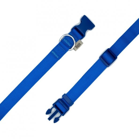 Doggie Ayarlanabilir Özellikli Dokumadan El Yapımı Köpek Boyun Tasması 2,5x40-50cm Royal Mavi ürün görseli 1