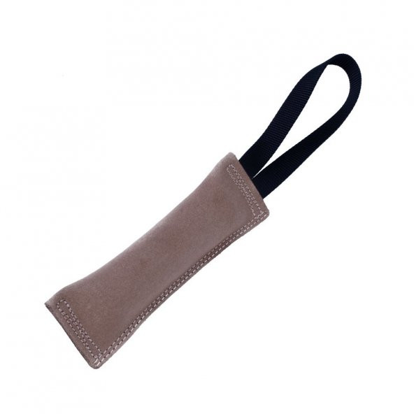 Doggie Eğitim Serisi Gerçek Süet Deriden El Yapımı Köpek Isırma Yastığı 2x6-20cm Bej ürün görseli 1