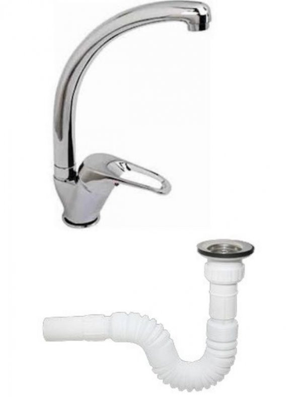 Lavabo Bataryası, Lavabo Sifonu Körüklü, 2 li set ürün görseli 1