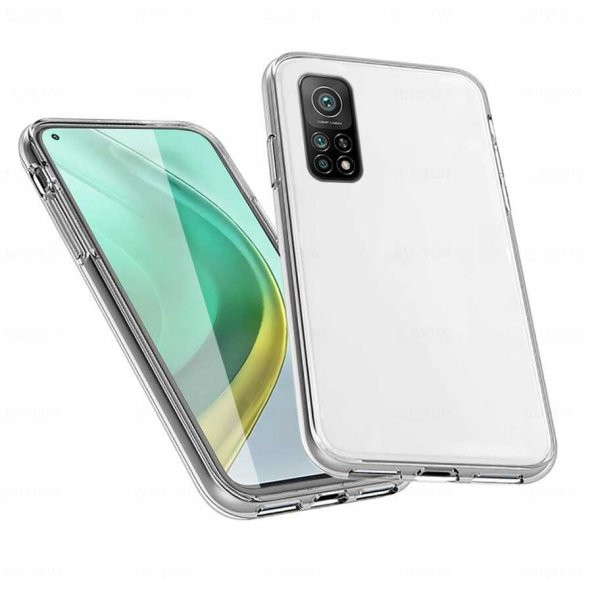 Xiaomi Mi 10T Pro 5G Kılıf 360 Tam Koruma Şeffaf Silikon ürün görseli 1