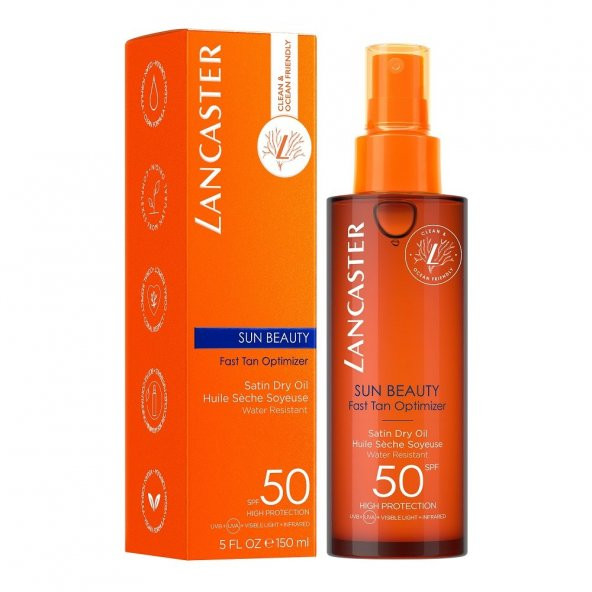 Lancaster Sun Beauty Satin Dry Oil Spf50 150 Ml ürün görseli 1