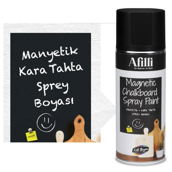 Afilli Sprey Kara Tahta Boyası 400 ml Manyetik Sprey Boya ürün görseli 1