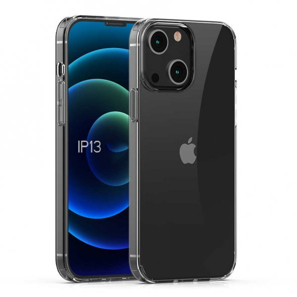 Apple iPhone 13 Mini Kılıf Şeffaf Lüx Ultra Koruma Silikon ürün görseli 1