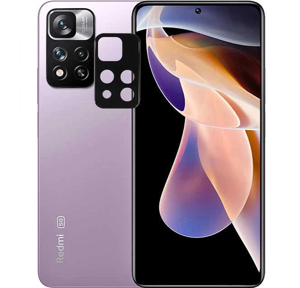 Xiaomi Redmi Note 11 Pro Plus 5G Zore 3D Kamera Camı Koruyucu ürün görseli 1