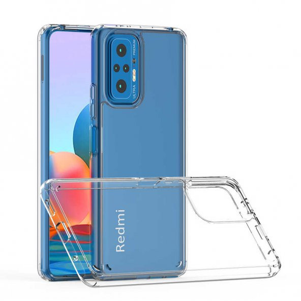 Xiaomi Redmi Note 10 Pro Kılıf Şeffaf Lüx Ultra Koruma Silikon ürün görseli 1