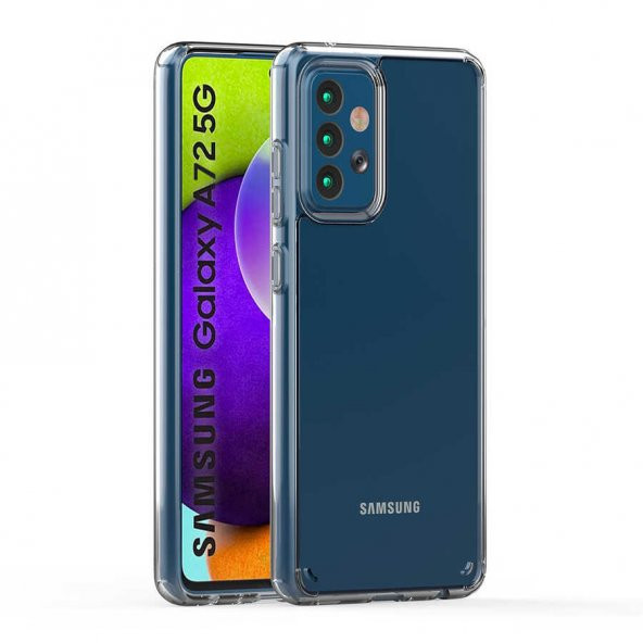 Galaxy A72 Kılıf Şeffaf Lüx Ultra Koruma Silikon ürün görseli 1