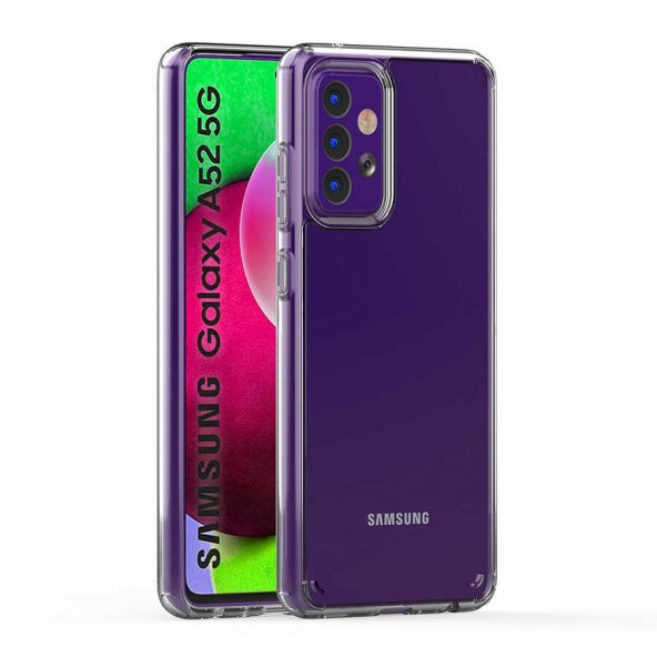 Galaxy A52 Kılıf Şeffaf Lüx Ultra Koruma Silikon ürün görseli 1