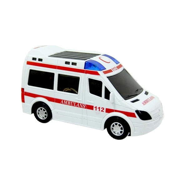 Prestij Oyuncak Işıklı Sesli Pilli Beyaz Ambulans Arabası 112 ürün görseli 1