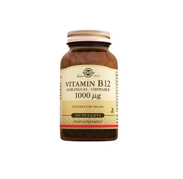 Solgar Vitamin B12 1000 mcg 100 Dilaltı Tablet ürün görseli 1