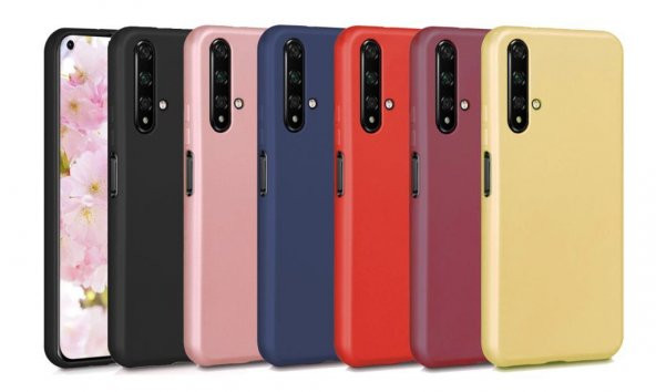 Huawei Honor 20 Kılıf İnce Esnek Mat Silikon Kapak ürün görseli 1