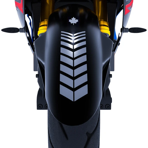 2 Adet Sport Motosiklet Çamurluk Taş Grisi Kask Sticker Çınar Extreme ürün görseli 1