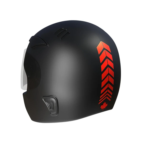 2 Adet Sport Kask, Araba Ayna Bayrak Kırmızı Kask Sticker Çınar Extreme ürün görseli 1