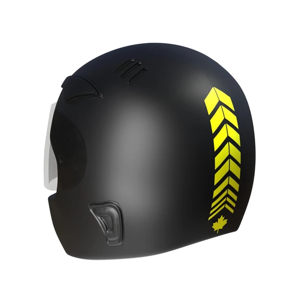 2 Adet Sport Kask, Araba Ayna Floresan Sarı Kask Sticker Çınar Extreme ürün görseli 1