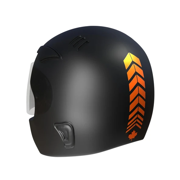 2 Adet Sport Kask, Araba Ayna Alev Turuncusu Kask Sticker Çınar Extreme ürün görseli 1