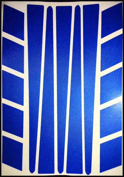 Şerit Şeklinde Reflektif Mavi Sticker Çınar Extreme - Resim 2